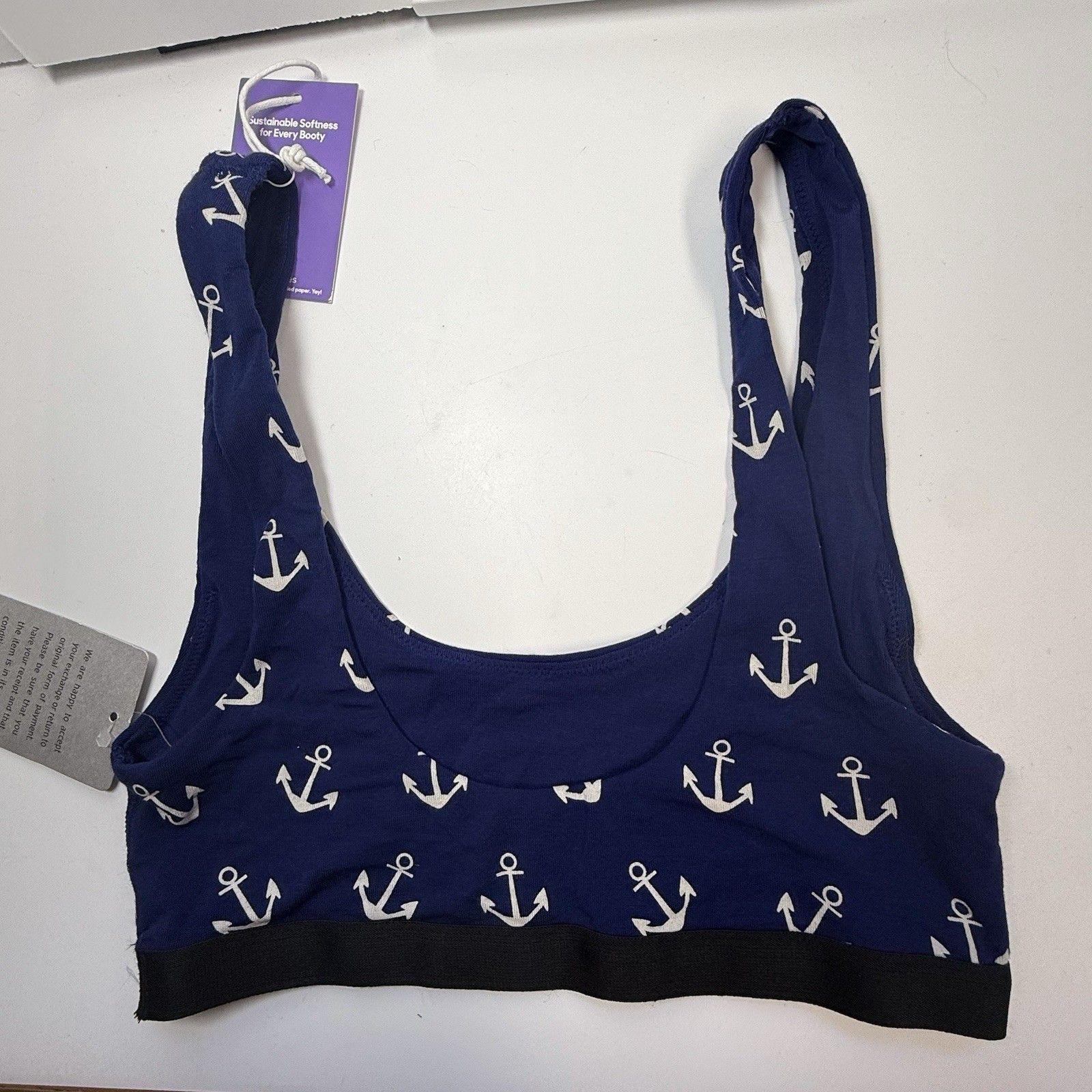 Meundies Anchors Away Print Bralette Sz Xs New — image 5 of 8